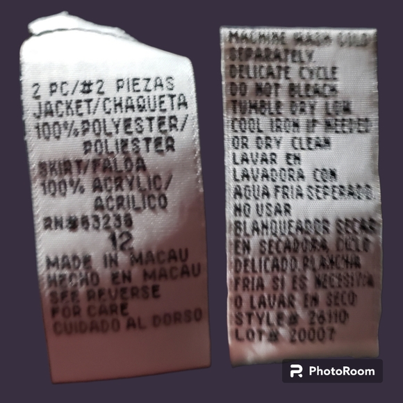 Vtg 90s navy blue blanket skirt - Picture 12 of 12